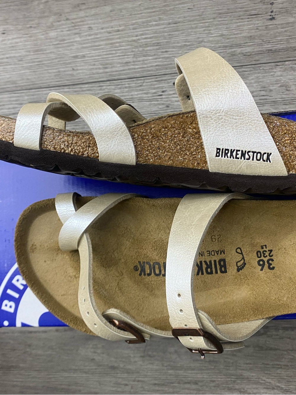 Birkenstock Mayari Graceful Pearl White Sandals  regular fit Lightweight Comfort - Picture 6 of 8